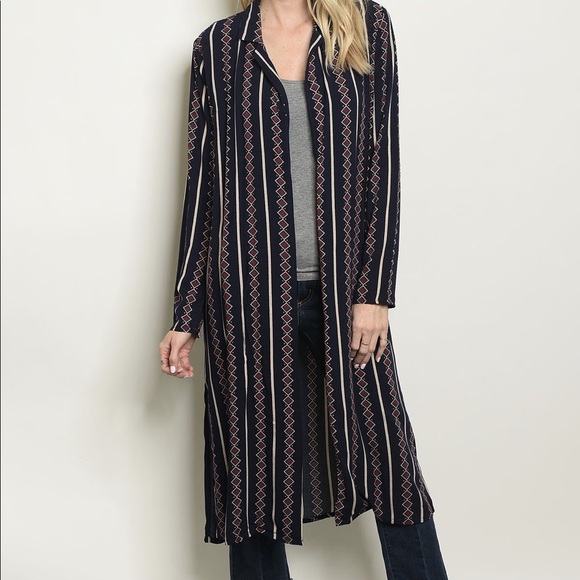 Navy Kimono - Picture 2 of 3